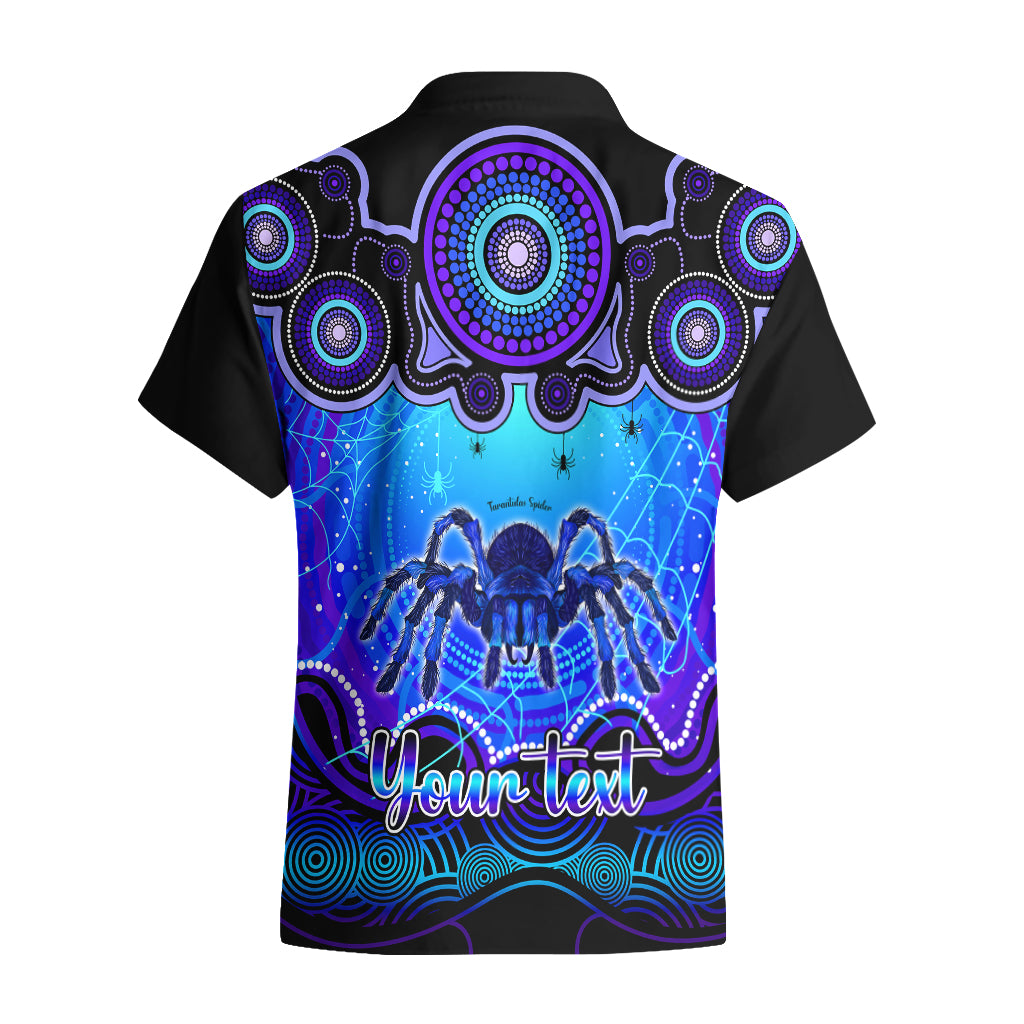 Personalised Australia Scorpio Tarantulas Spider Zodiac Hawaiian Shirt Auz Astrology Aboriginal - Blue - Vibe Hoodie Shop