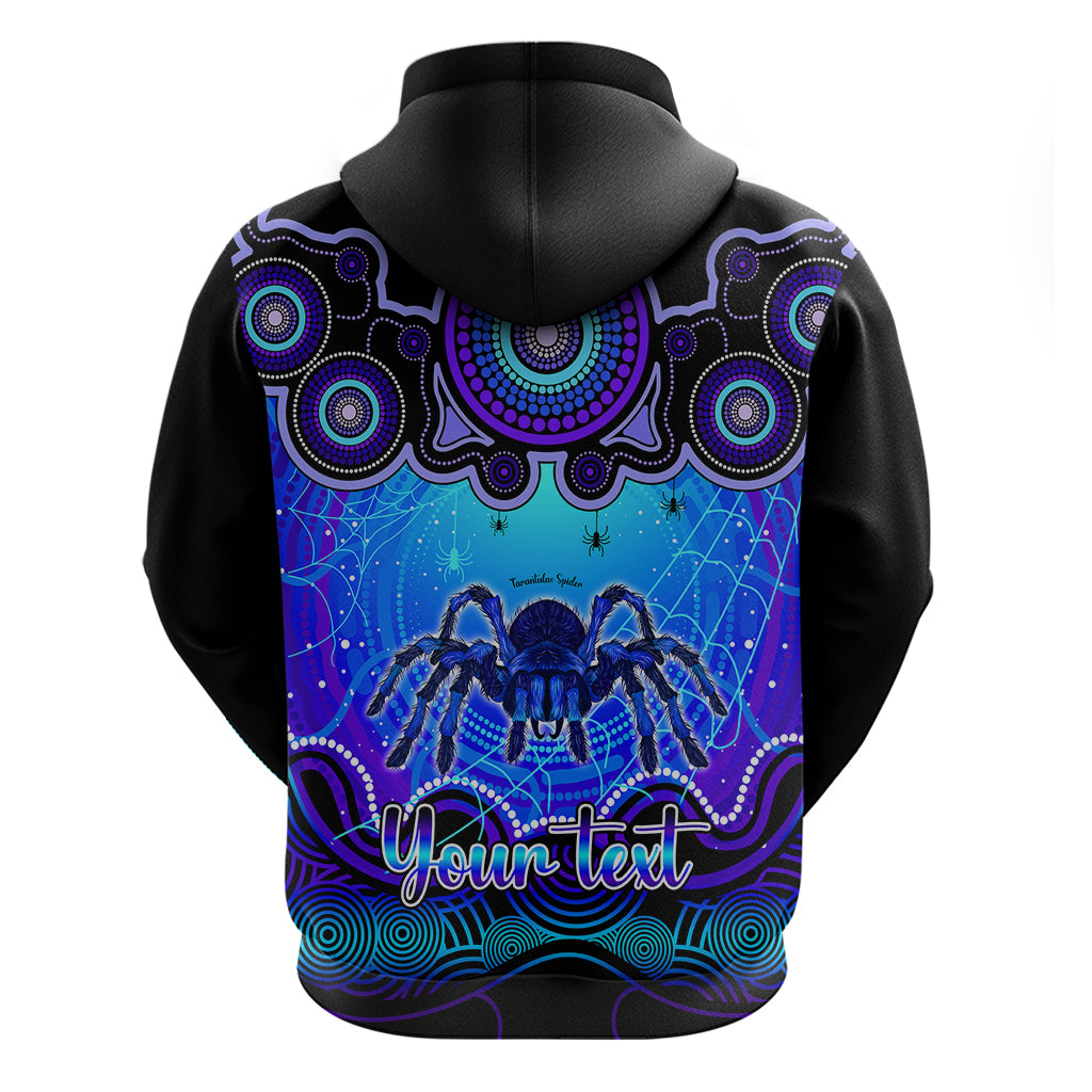 Personalised Australia Scorpio Tarantulas Spider Zodiac Hoodie Auz Astrology Aboriginal - Blue LT9 - Vibe Hoodie Shop