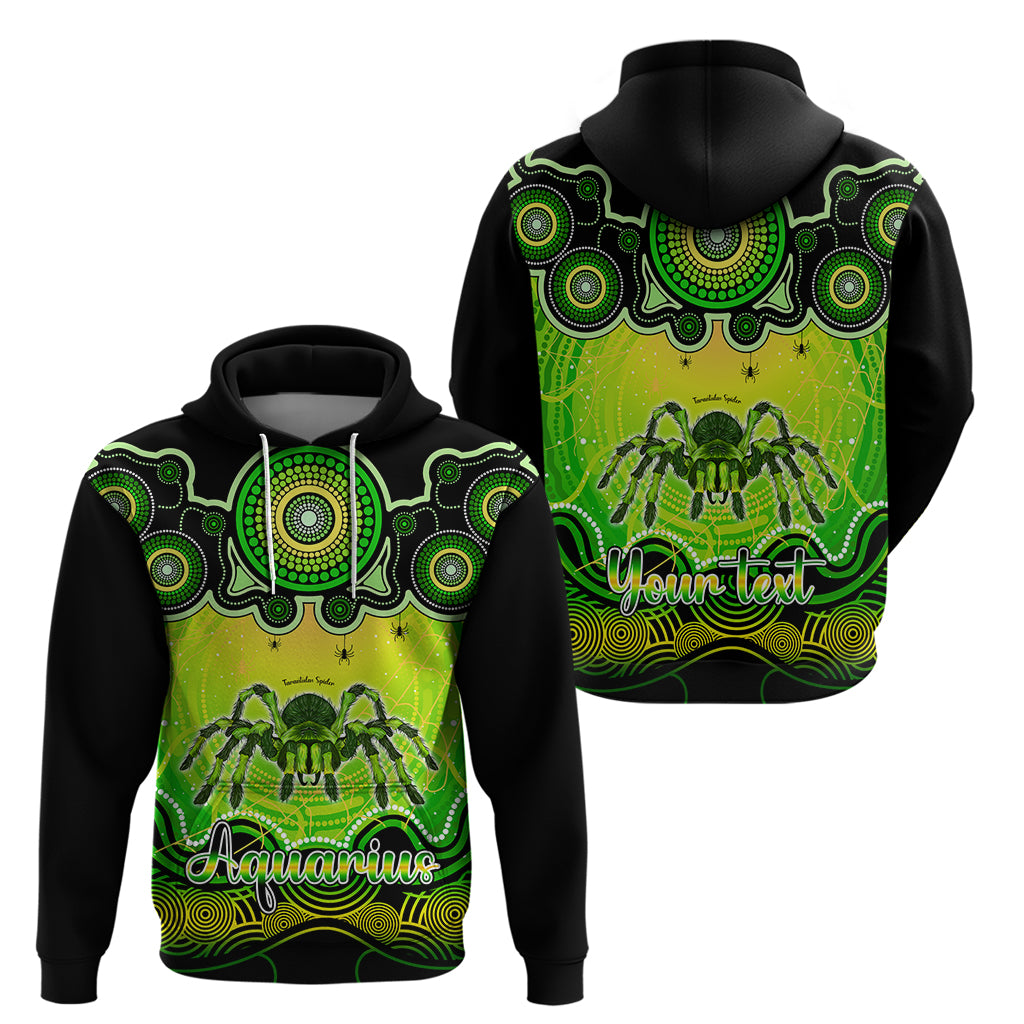 Personalised Australia Scorpio Tarantulas Spider Zodiac Hoodie Auz Astrology Aboriginal - Green LT9 - Vibe Hoodie Shop