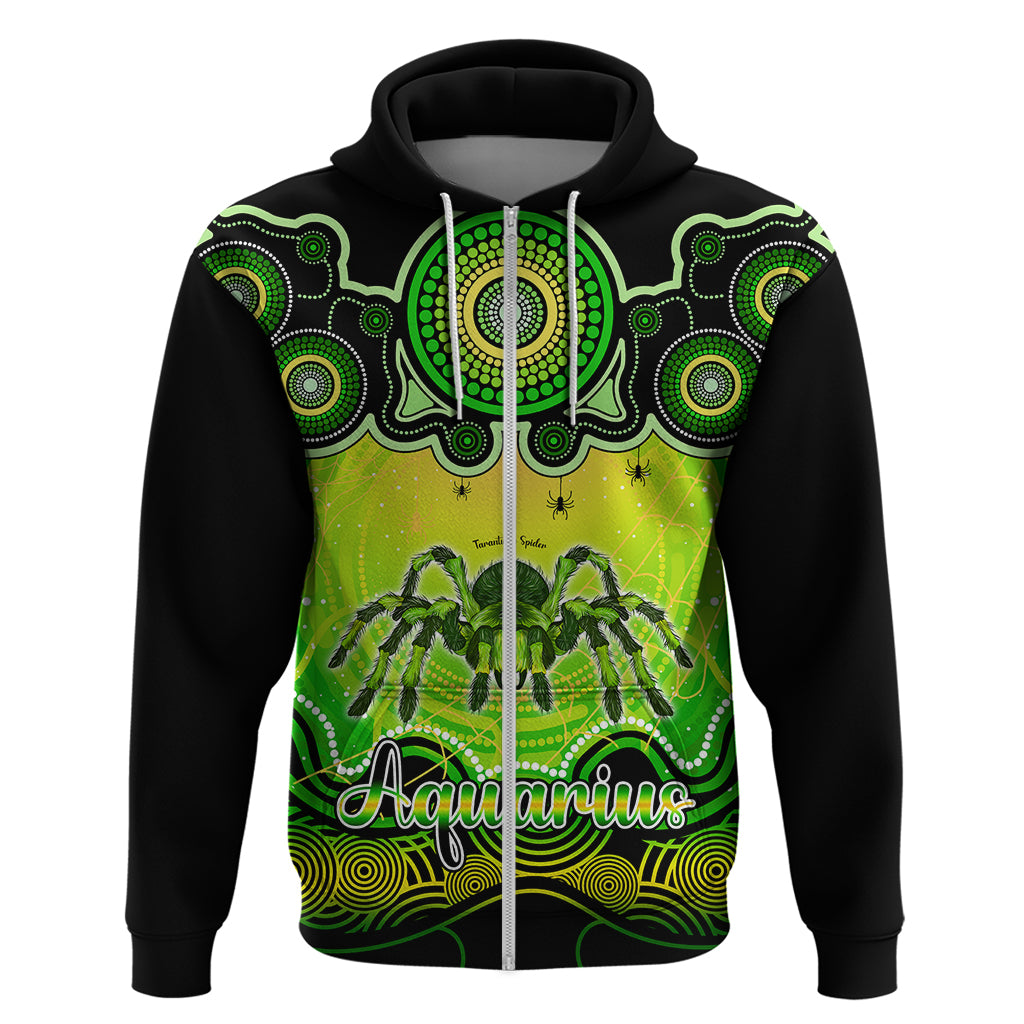 Personalised Australia Scorpio Tarantulas Spider Zodiac Hoodie Auz Astrology Aboriginal - Green LT9 - Vibe Hoodie Shop