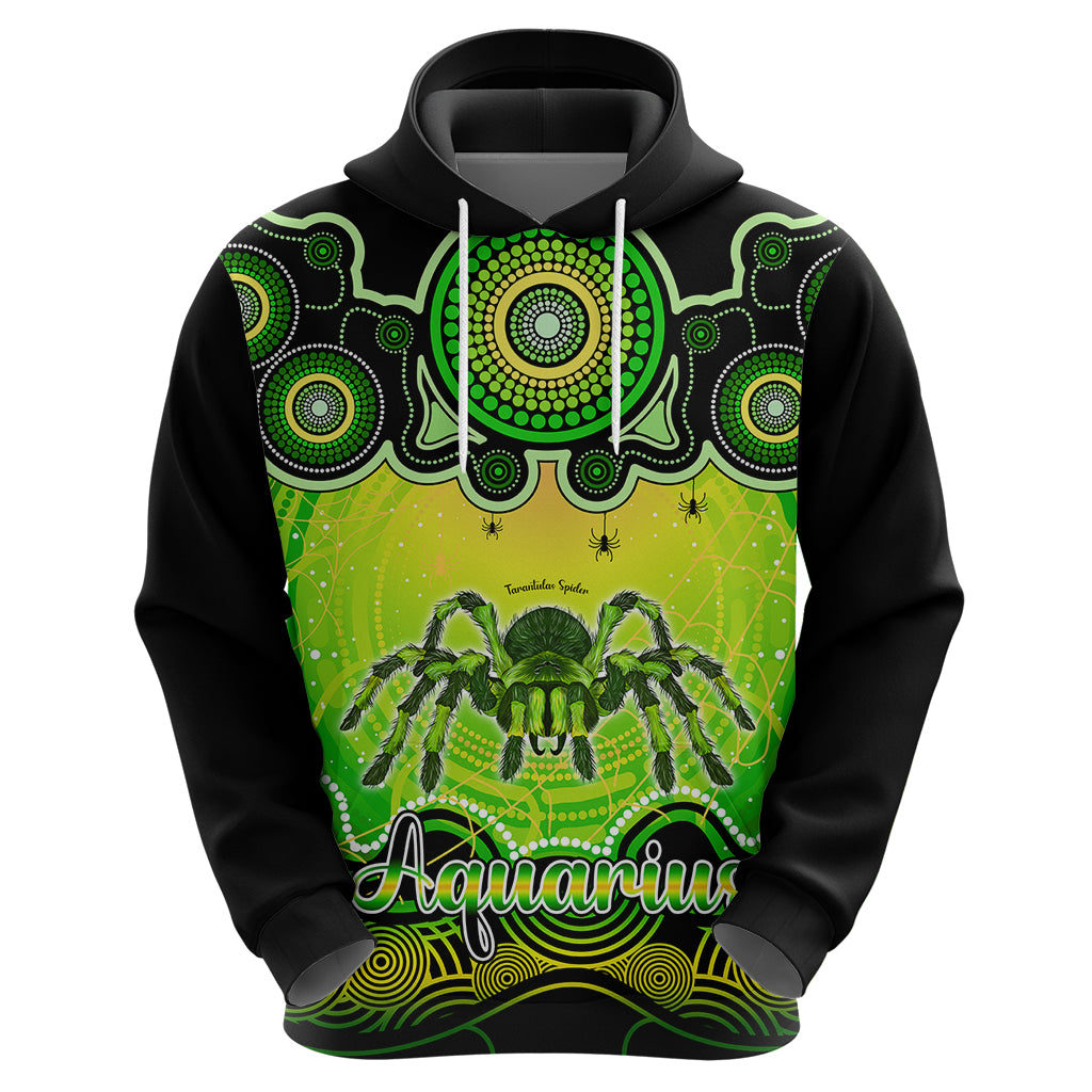 Personalised Australia Scorpio Tarantulas Spider Zodiac Hoodie Auz Astrology Aboriginal - Green LT9 - Vibe Hoodie Shop