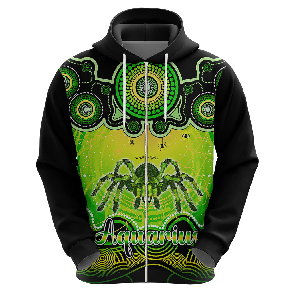 Personalised Australia Scorpio Tarantulas Spider Zodiac Hoodie Auz Astrology Aboriginal - Green LT9 - Vibe Hoodie Shop