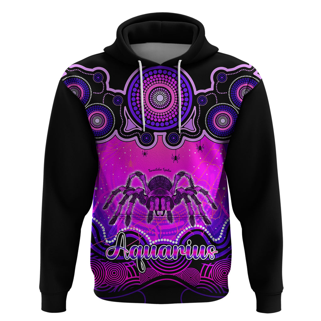 Personalised Australia Scorpio Tarantulas Spider Zodiac Hoodie Auz Astrology Aboriginal - Magenta LT9 - Vibe Hoodie Shop