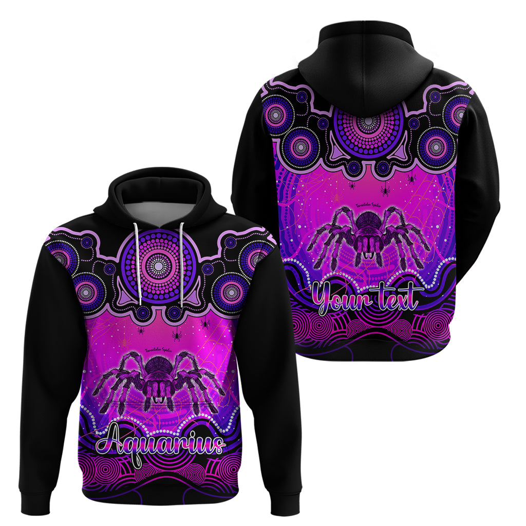 Personalised Australia Scorpio Tarantulas Spider Zodiac Hoodie Auz Astrology Aboriginal - Magenta LT9 - Vibe Hoodie Shop
