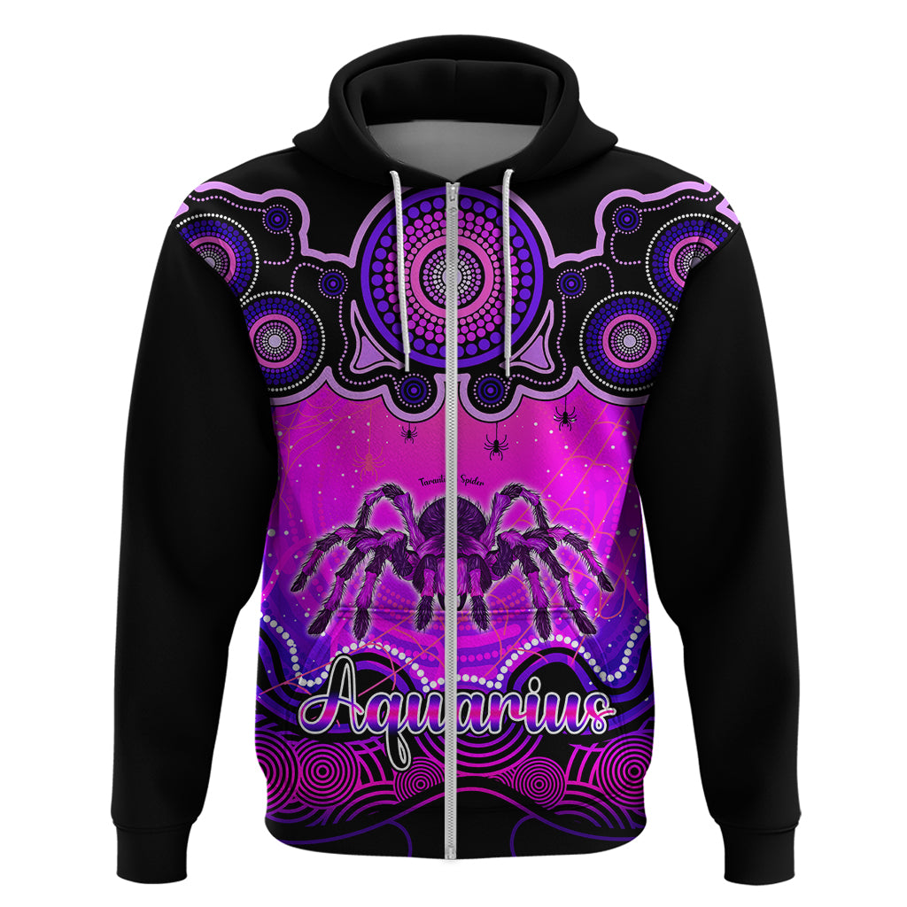 Personalised Australia Scorpio Tarantulas Spider Zodiac Hoodie Auz Astrology Aboriginal - Magenta LT9 - Vibe Hoodie Shop