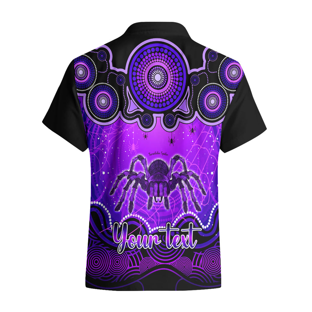 Personalised Australia Scorpio Tarantulas Spider Zodiac Hawaiian Shirt Auz Astrology Aboriginal - Purple - Vibe Hoodie Shop