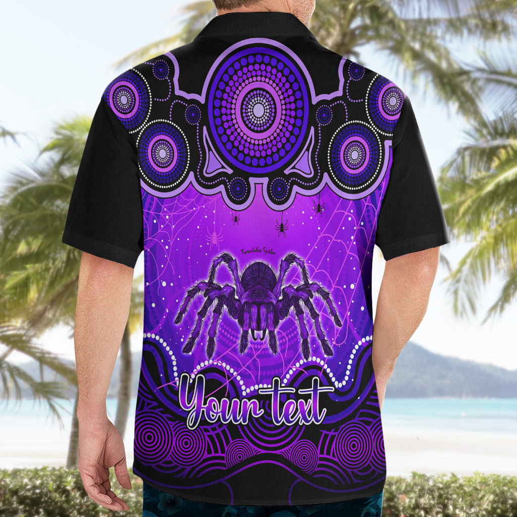 Personalised Australia Scorpio Tarantulas Spider Zodiac Hawaiian Shirt Auz Astrology Aboriginal - Purple - Vibe Hoodie Shop