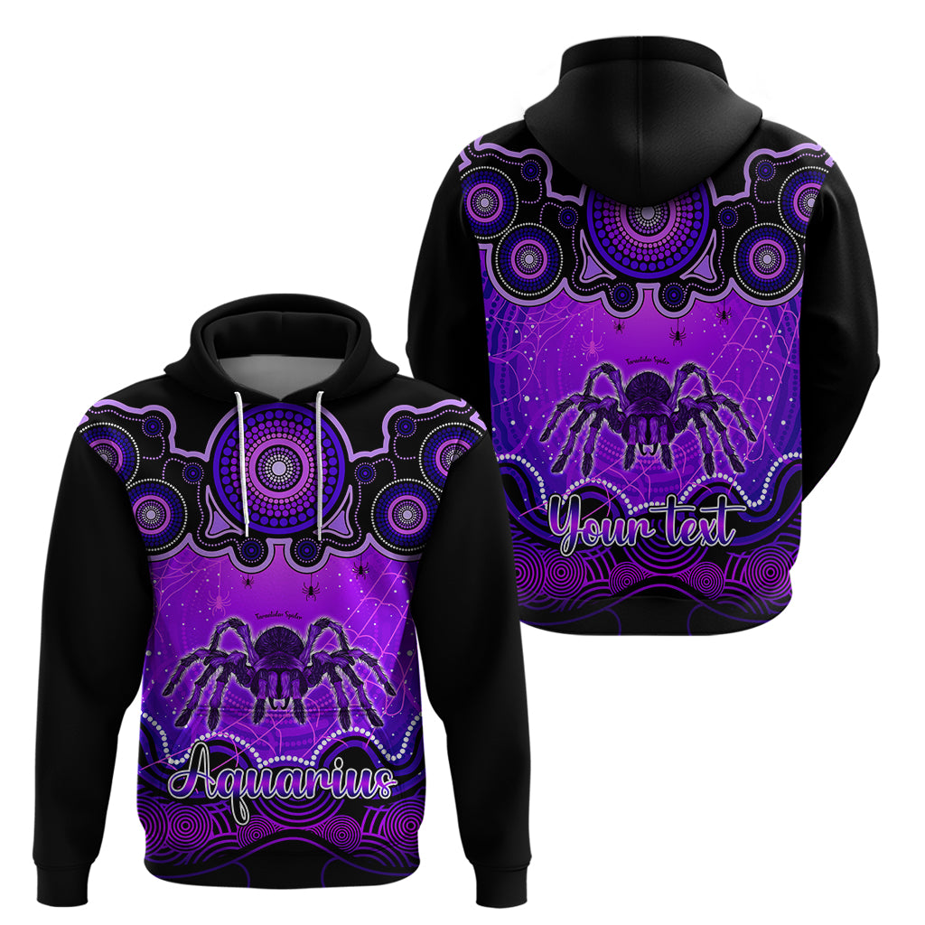 Personalised Australia Scorpio Tarantulas Spider Zodiac Hoodie Auz Astrology Aboriginal - Purple LT9 - Vibe Hoodie Shop