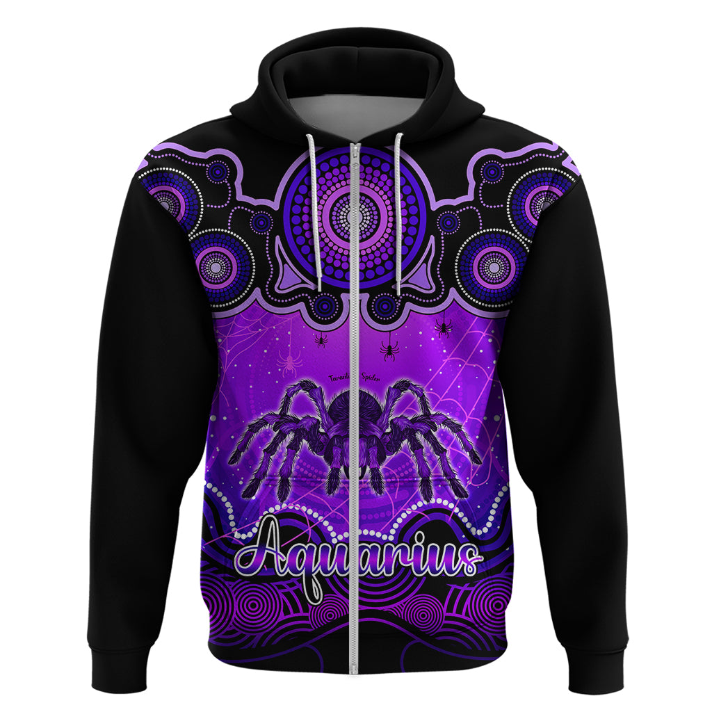 Personalised Australia Scorpio Tarantulas Spider Zodiac Hoodie Auz Astrology Aboriginal - Purple LT9 - Vibe Hoodie Shop