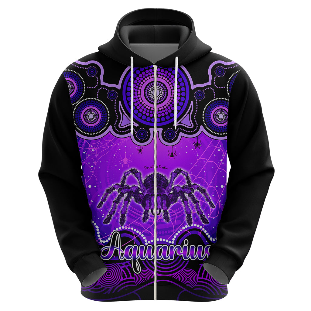 Personalised Australia Scorpio Tarantulas Spider Zodiac Hoodie Auz Astrology Aboriginal - Purple LT9 - Vibe Hoodie Shop