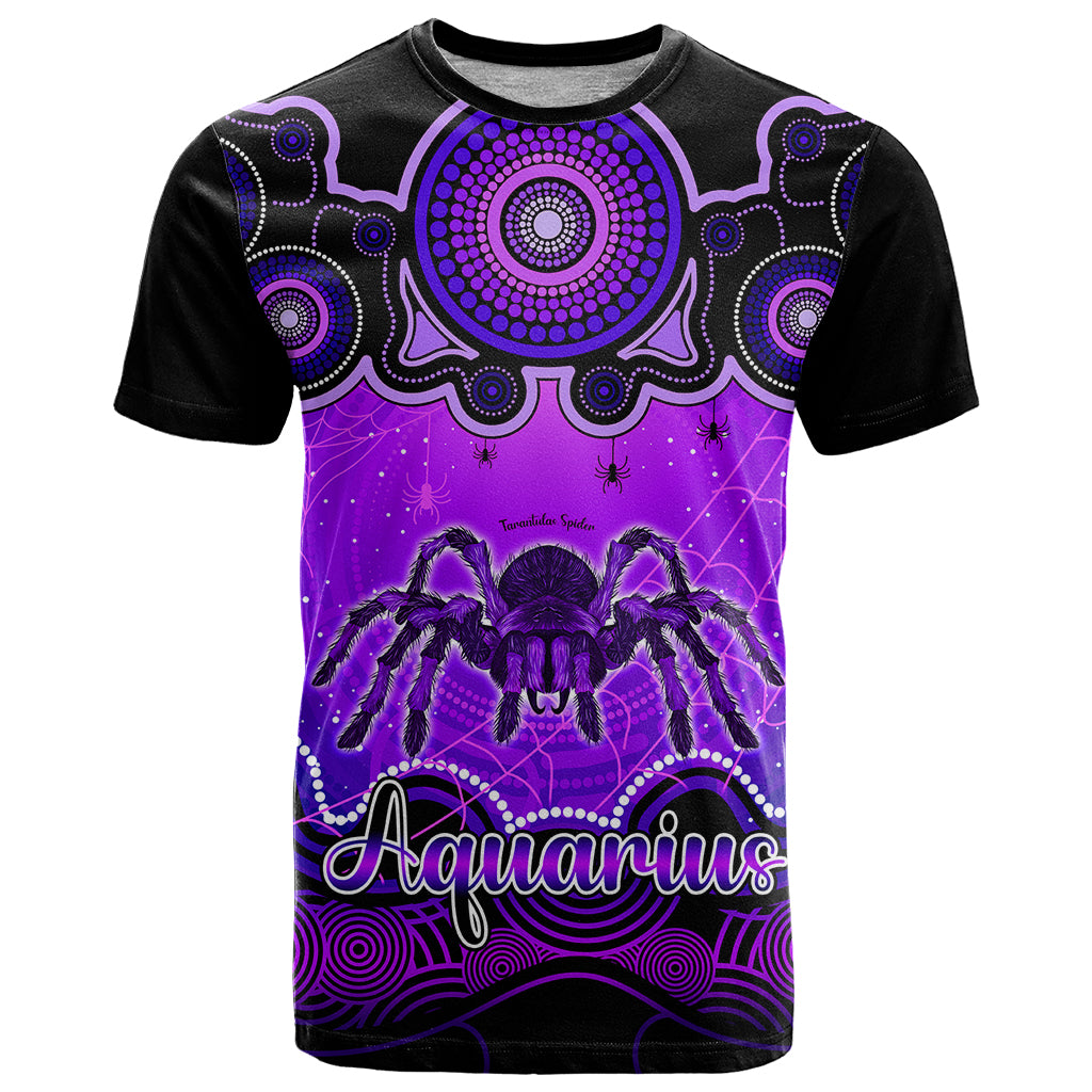 Personalised Australia Scorpio Tarantulas Spider Zodiac T Shirt Auz Astrology Aboriginal - Purple LT9 - Vibe Hoodie Shop