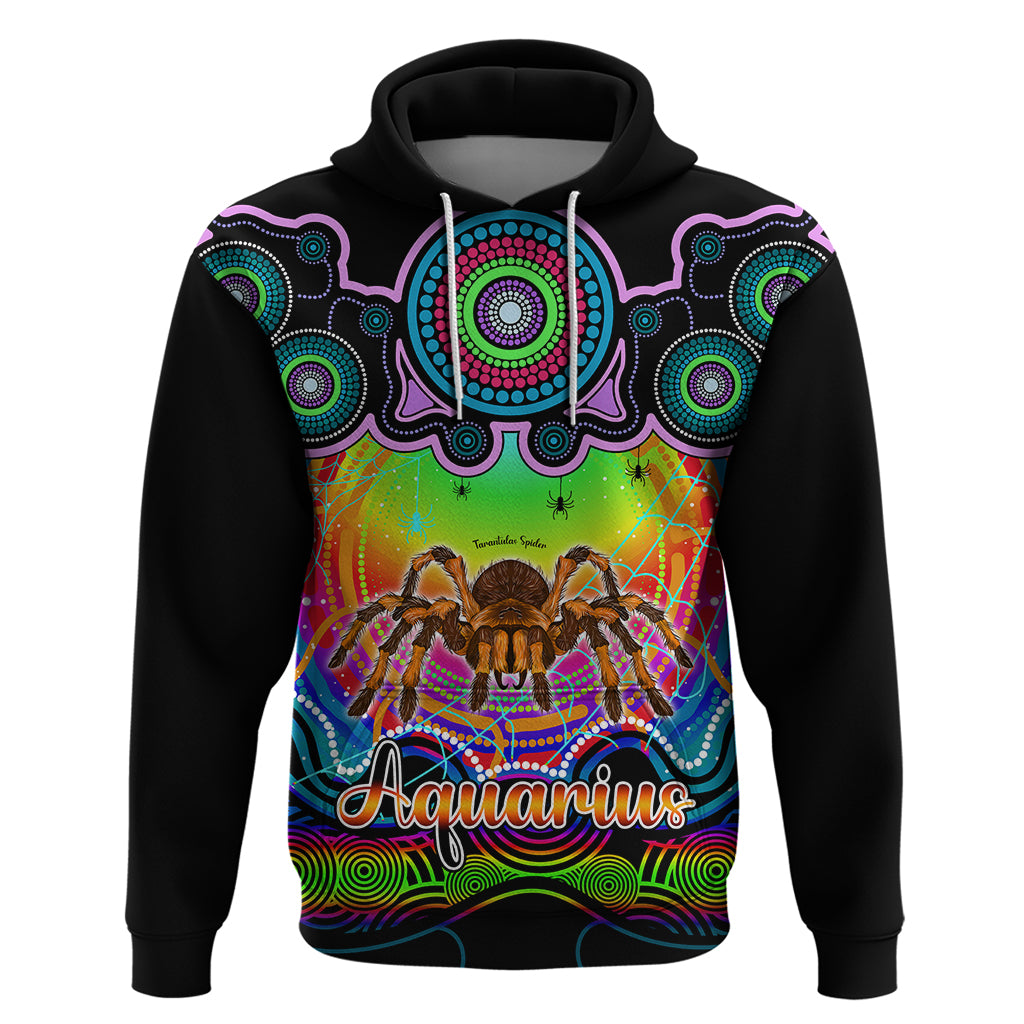 Personalised Australia Scorpio Tarantulas Spider Zodiac Hoodie Auz Astrology Aboriginal - Rainbow LT9 - Vibe Hoodie Shop