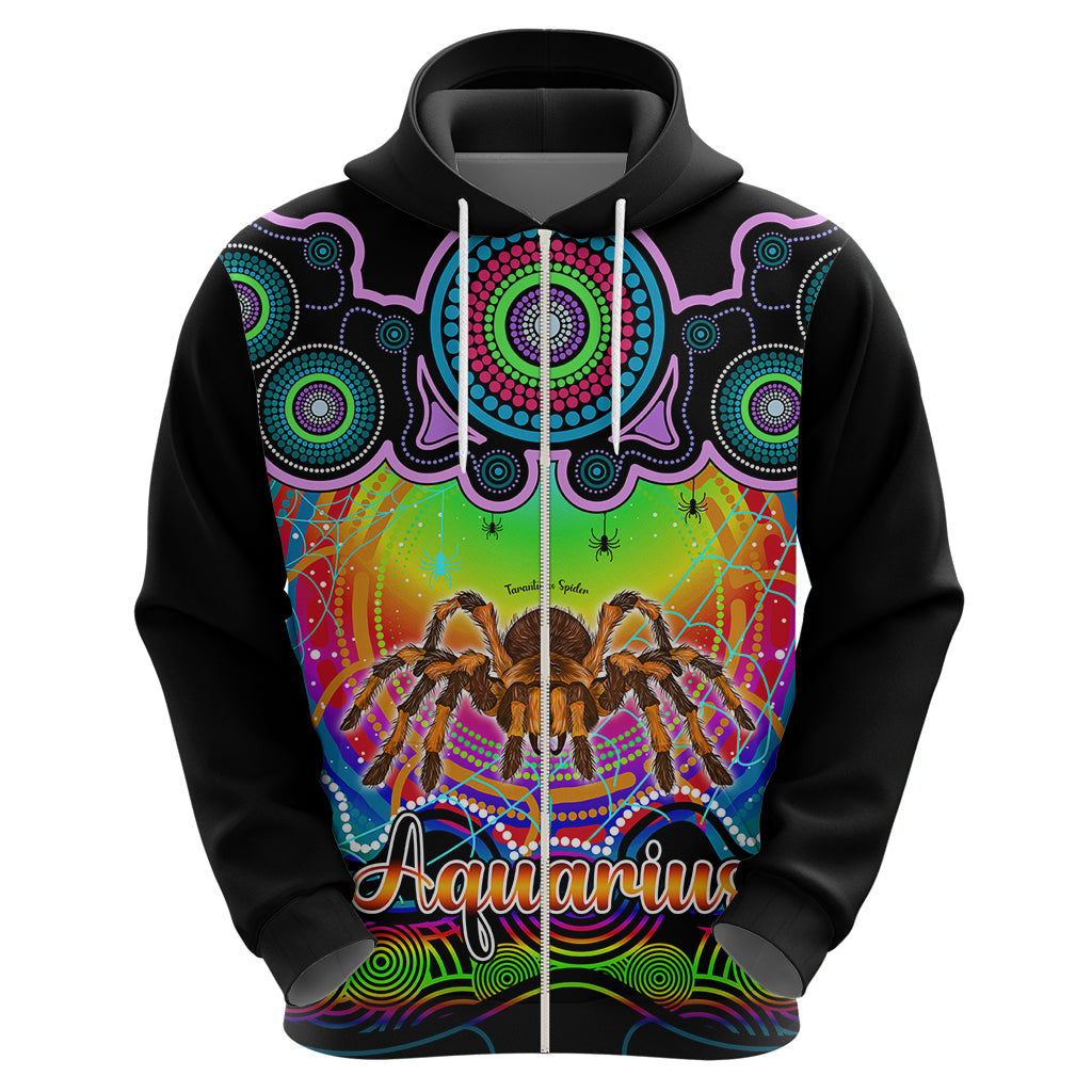 Personalised Australia Scorpio Tarantulas Spider Zodiac Hoodie Auz Astrology Aboriginal - Rainbow LT9 - Vibe Hoodie Shop