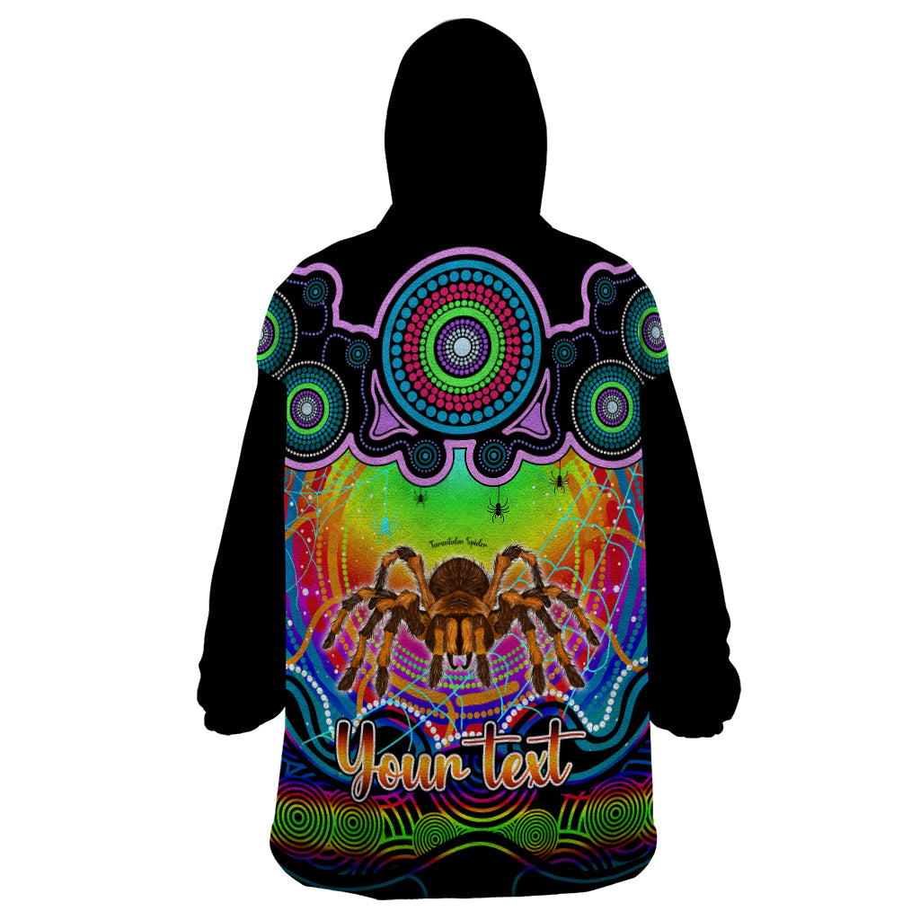 Personalised Australia Scorpio Tarantulas Spider Zodiac Wearable Blanket Hoodie Auz Astrology Aboriginal - Rainbow - Vibe Hoodie Shop