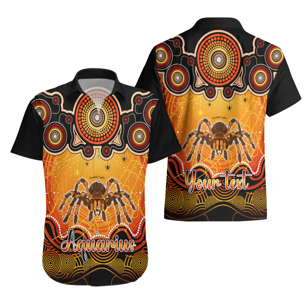 Personalised Australia Scorpio Tarantulas Spider Zodiac Hawaiian Shirt Auz Astrology Aboriginal - Red - Vibe Hoodie Shop