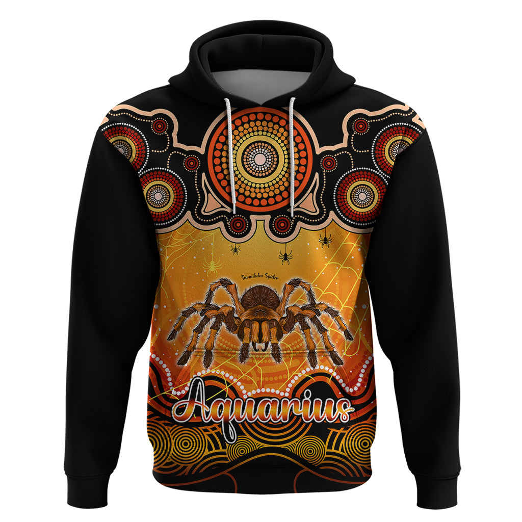 Personalised Australia Scorpio Tarantulas Spider Zodiac Hoodie Auz Astrology Aboriginal - Red LT9 - Vibe Hoodie Shop