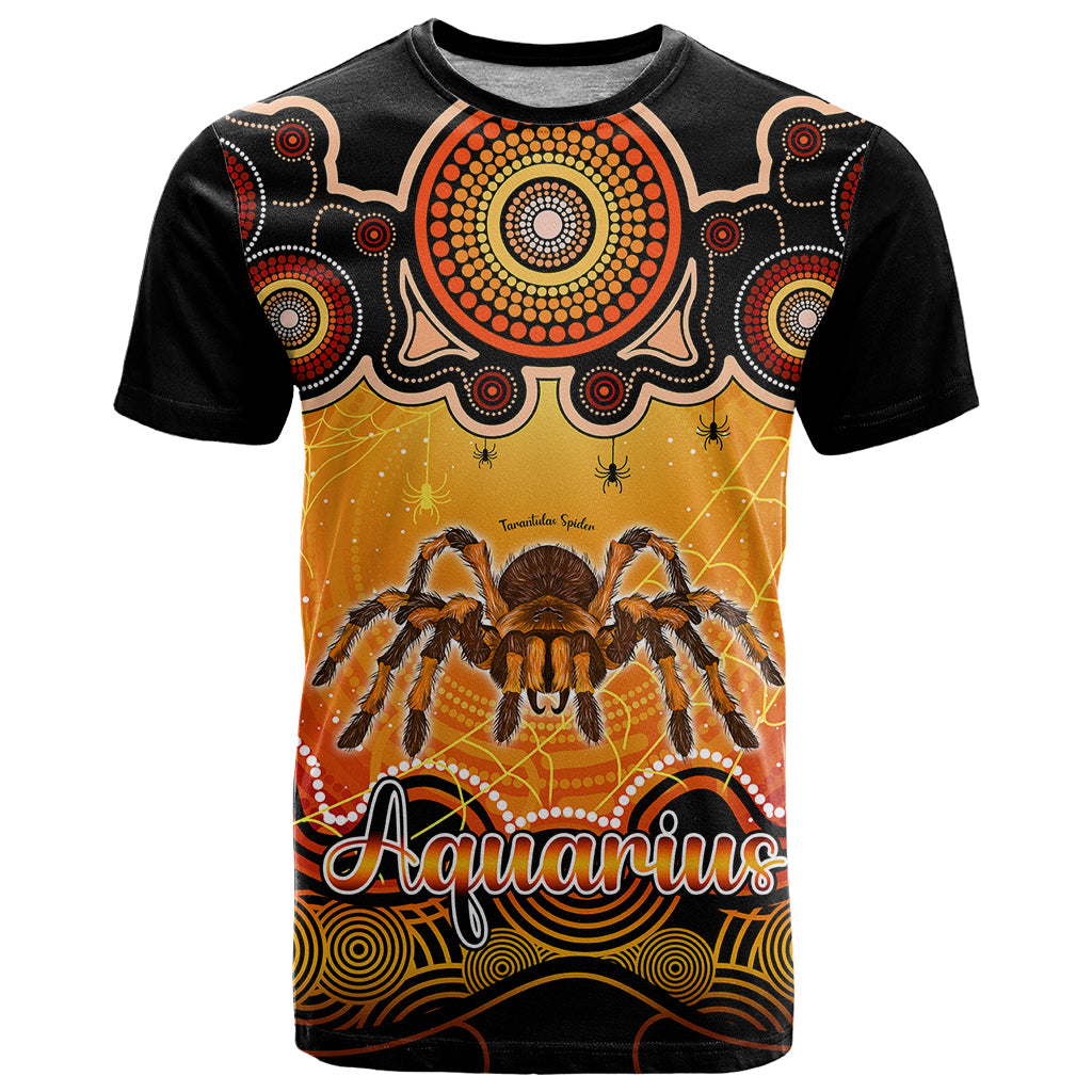 Personalised Australia Scorpio Tarantulas Spider Zodiac T Shirt Auz Astrology Aboriginal - Red LT9 - Vibe Hoodie Shop