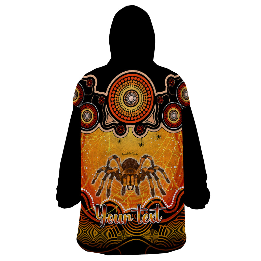 Personalised Australia Scorpio Tarantulas Spider Zodiac Wearable Blanket Hoodie Auz Astrology Aboriginal - Red - Vibe Hoodie Shop