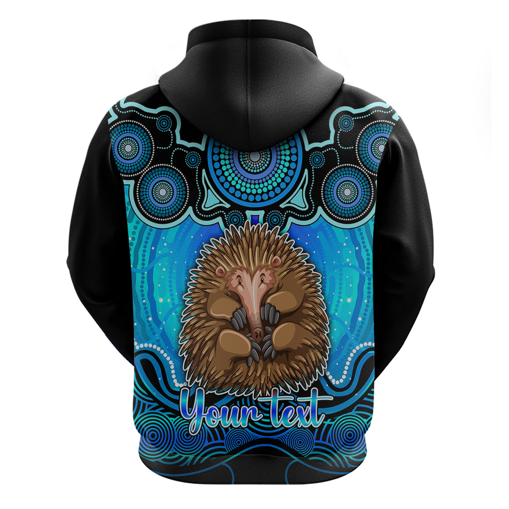 Personalised Australia Virgo Echidna Zodiac Hoodie Auz Astrology Aboriginal - Aqua LT9 - Vibe Hoodie Shop