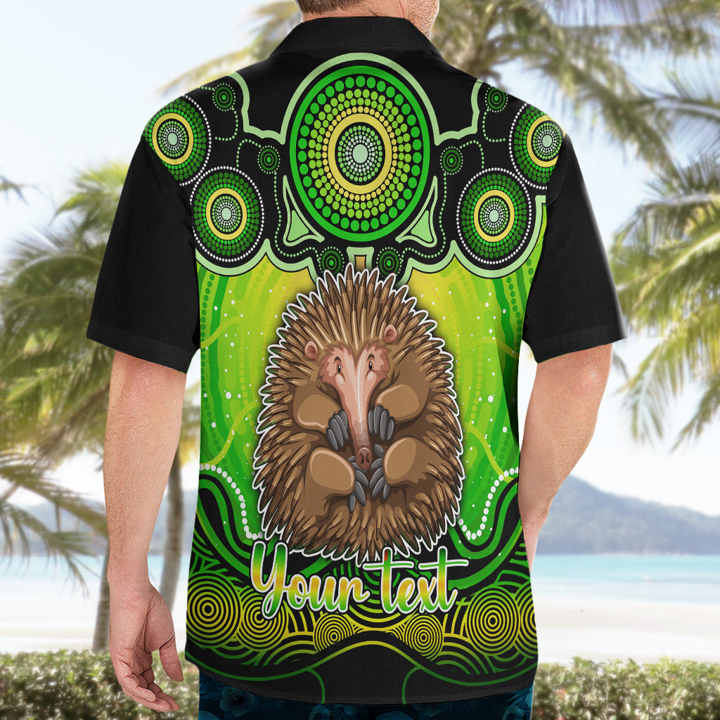 Personalised Australia Virgo Echidna Zodiac Hawaiian Shirt Auz Astrology Aboriginal - Green - Vibe Hoodie Shop