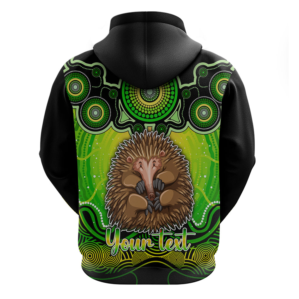 Personalised Australia Virgo Echidna Zodiac Hoodie Auz Astrology Aboriginal - Green LT9 - Vibe Hoodie Shop