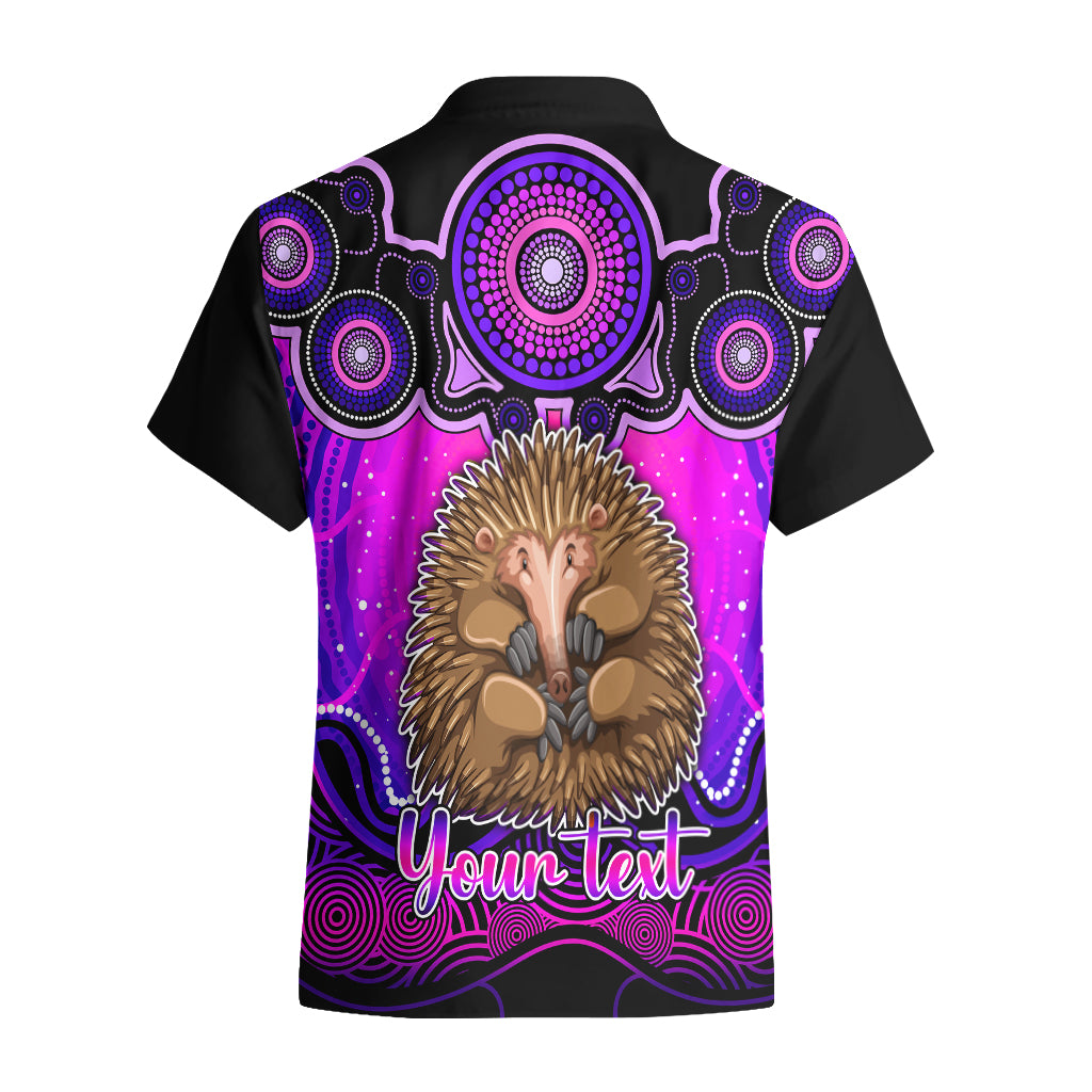 Personalised Australia Virgo Echidna Zodiac Hawaiian Shirt Auz Astrology Aboriginal - Magenta - Vibe Hoodie Shop