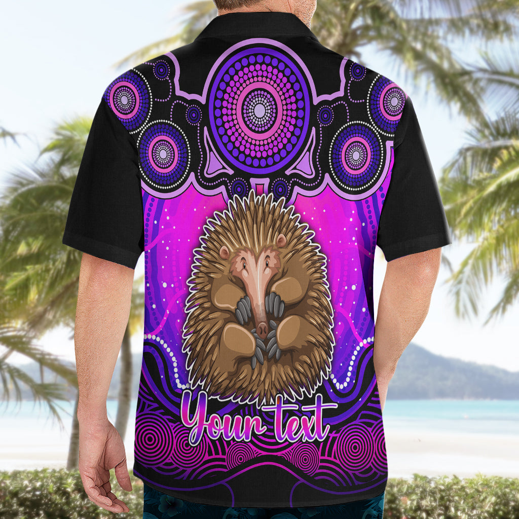 Personalised Australia Virgo Echidna Zodiac Hawaiian Shirt Auz Astrology Aboriginal - Magenta - Vibe Hoodie Shop