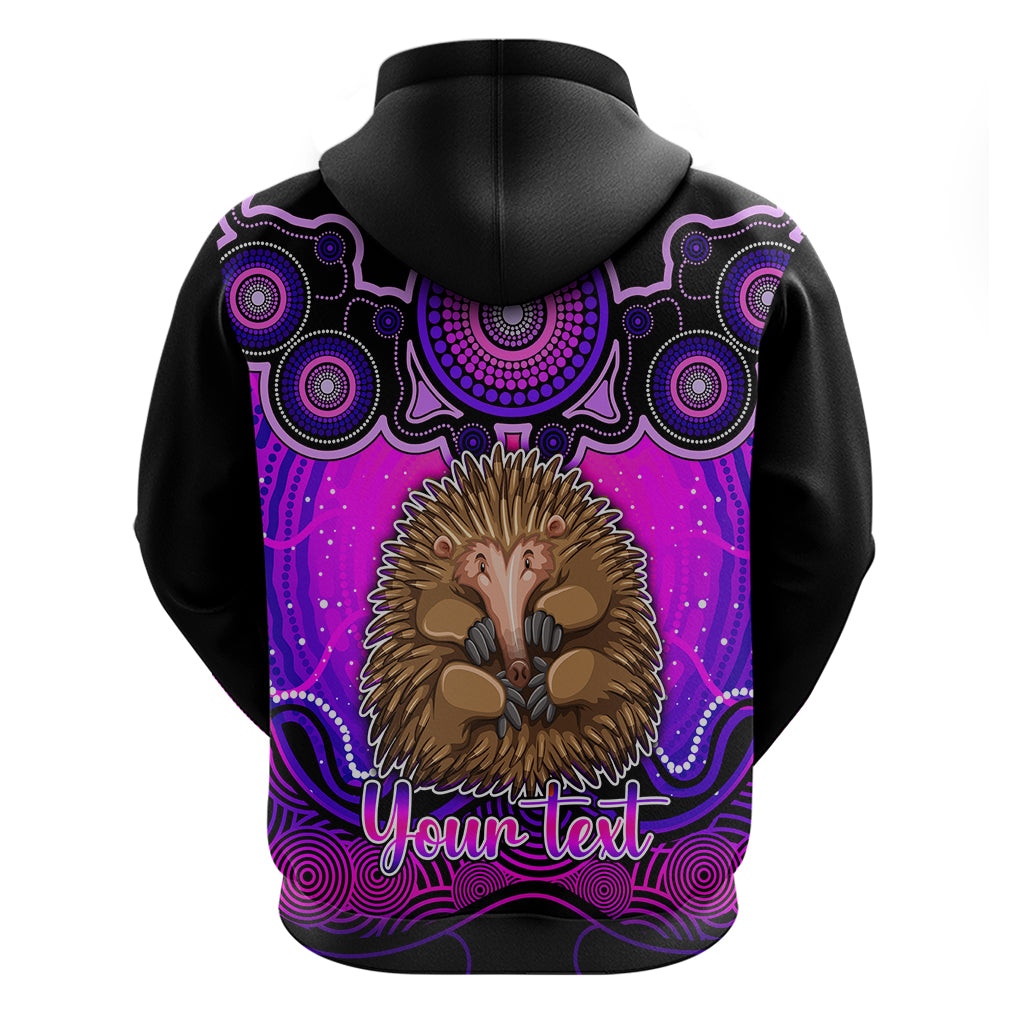 Personalised Australia Virgo Echidna Zodiac Hoodie Auz Astrology Aboriginal - Magenta LT9 - Vibe Hoodie Shop