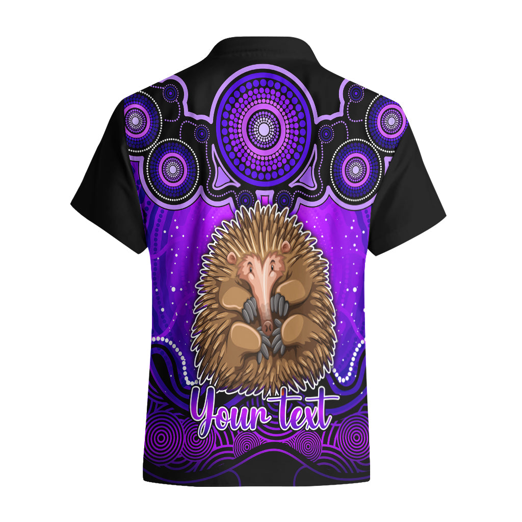 Personalised Australia Virgo Echidna Zodiac Hawaiian Shirt Auz Astrology Aboriginal - Purple - Vibe Hoodie Shop