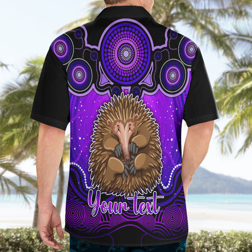 Personalised Australia Virgo Echidna Zodiac Hawaiian Shirt Auz Astrology Aboriginal - Purple - Vibe Hoodie Shop