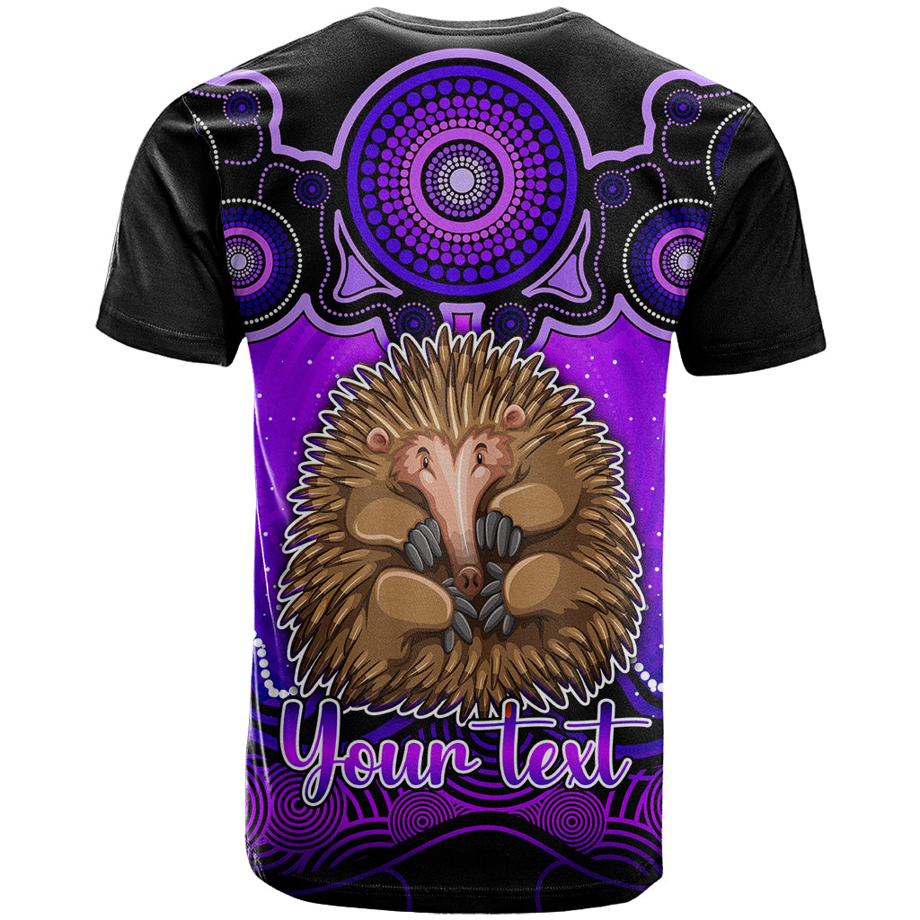 Personalised Australia Virgo Echidna Zodiac T Shirt Auz Astrology Aboriginal - Purple LT9 - Vibe Hoodie Shop