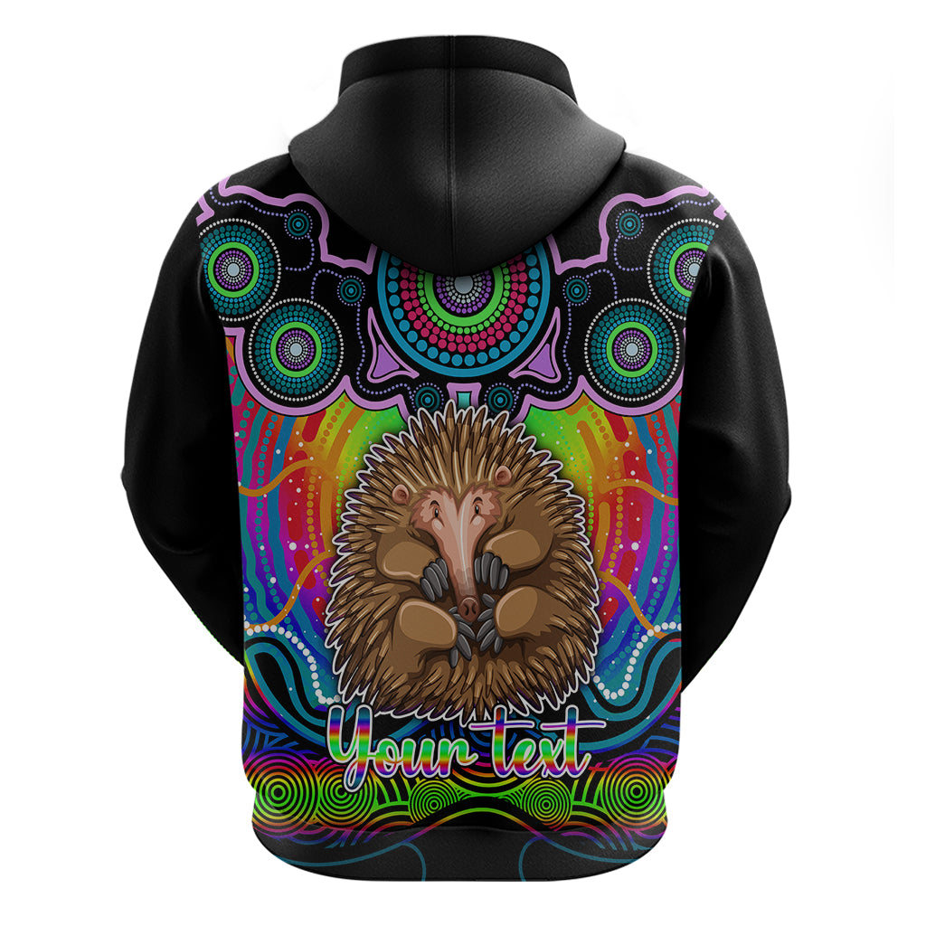 Personalised Australia Virgo Echidna Zodiac Hoodie Auz Astrology Aboriginal - Rainbow LT9 - Vibe Hoodie Shop