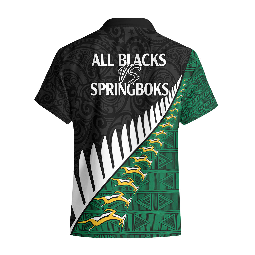 South Africa and Aotearoa Rugby Hawaiian Shirt Springboks Black Fern Maori Vibe - Vibe Hoodie Shop