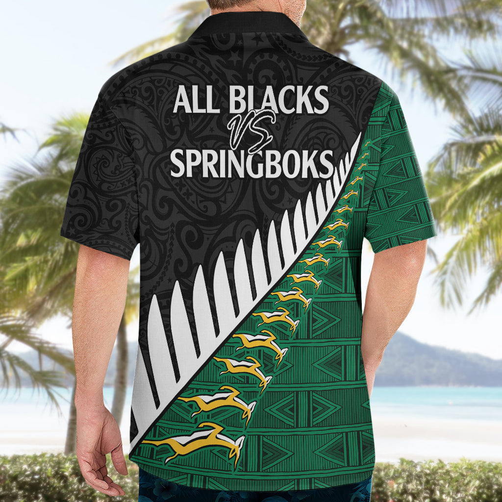 South Africa and Aotearoa Rugby Hawaiian Shirt Springboks Black Fern Maori Vibe - Vibe Hoodie Shop