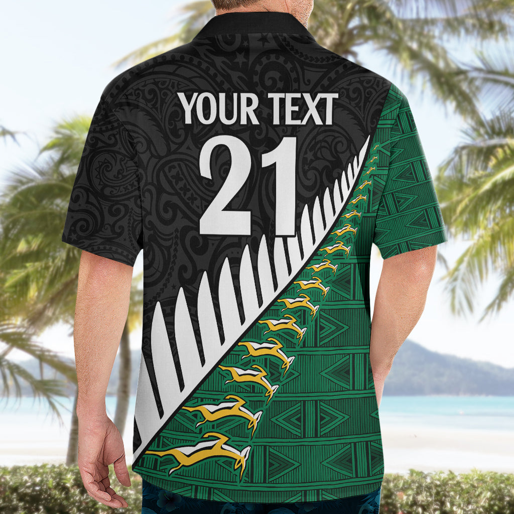 Custom South Africa and Aotearoa Rugby Hawaiian Shirt Springboks Black Fern Maori Vibe - Vibe Hoodie Shop