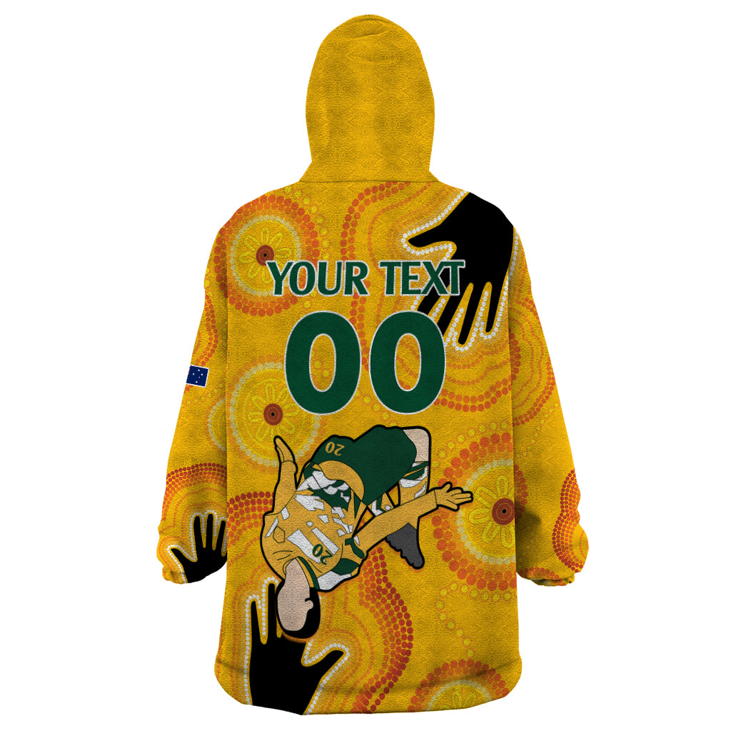 Custom Sam Kerr Matildas Wearable Blanket Hoodie Australia Soccer World Cup 2023 Quater-Final - Vibe Hoodie Shop