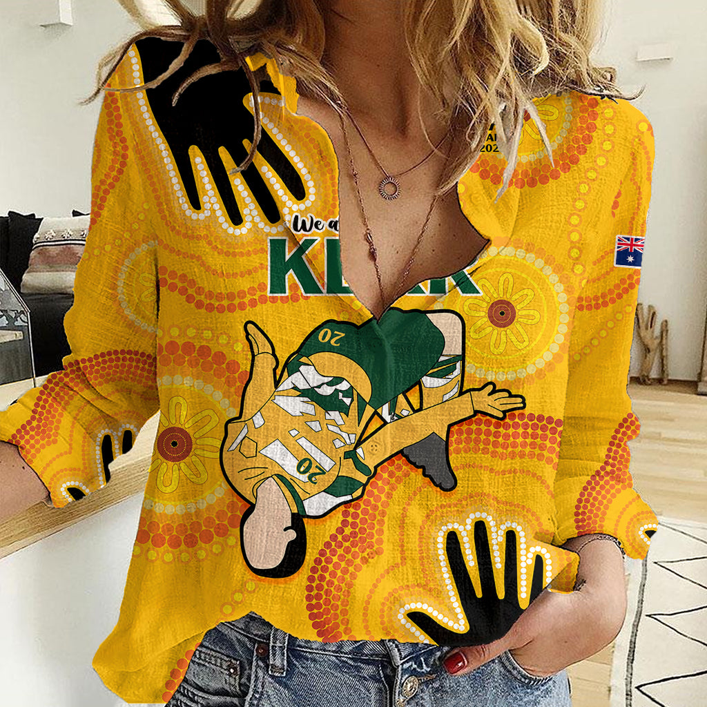 Custom Sam Kerr Matildas Women Casual Shirt Australia Soccer World Cup 2023 Quater-Final - Vibe Hoodie Shop