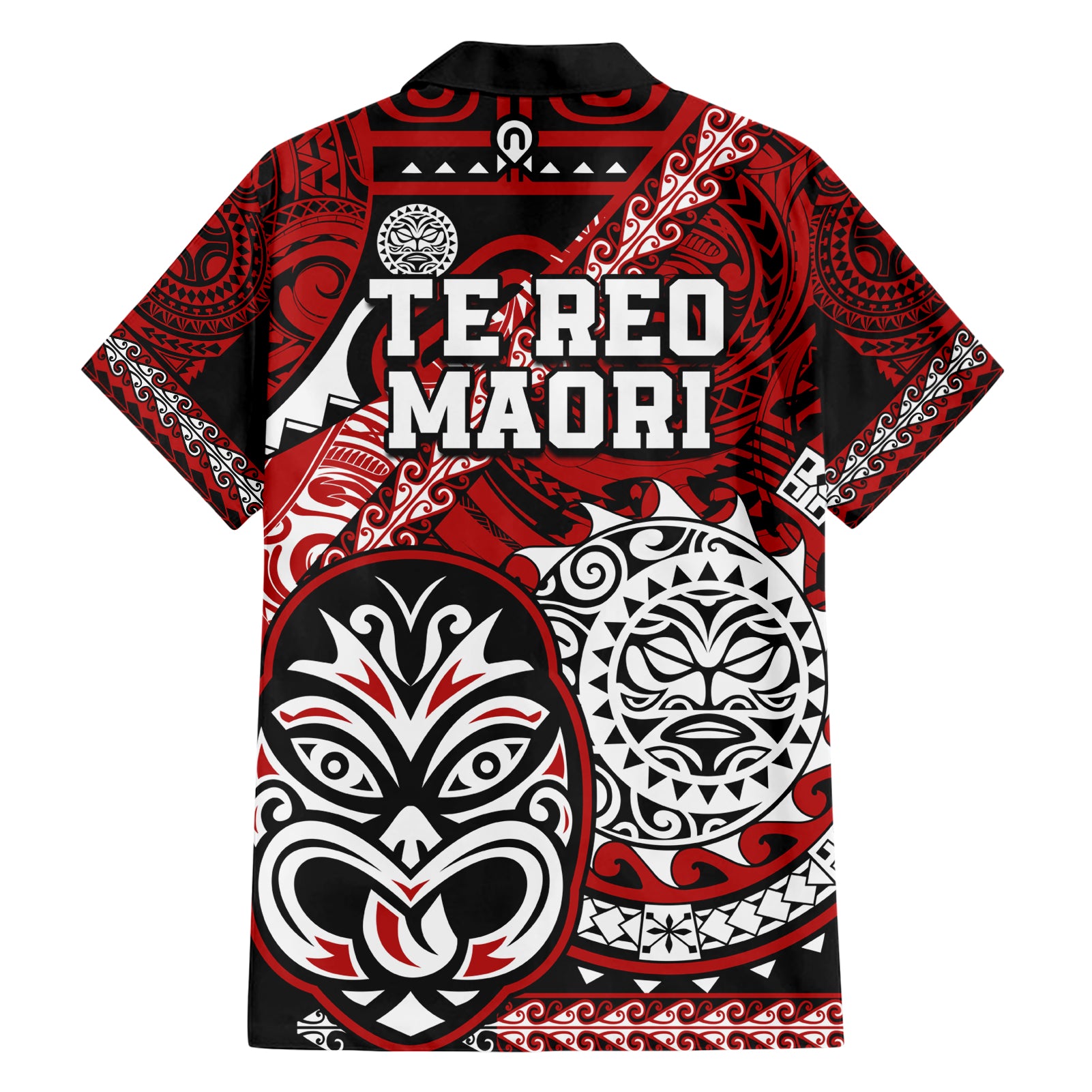 Te Reo Maori New Zealand Hawaiian Shirt Aotearoa Kia Haka Maori Tribal Tattoo Red Style - Vibe Hoodie Shop