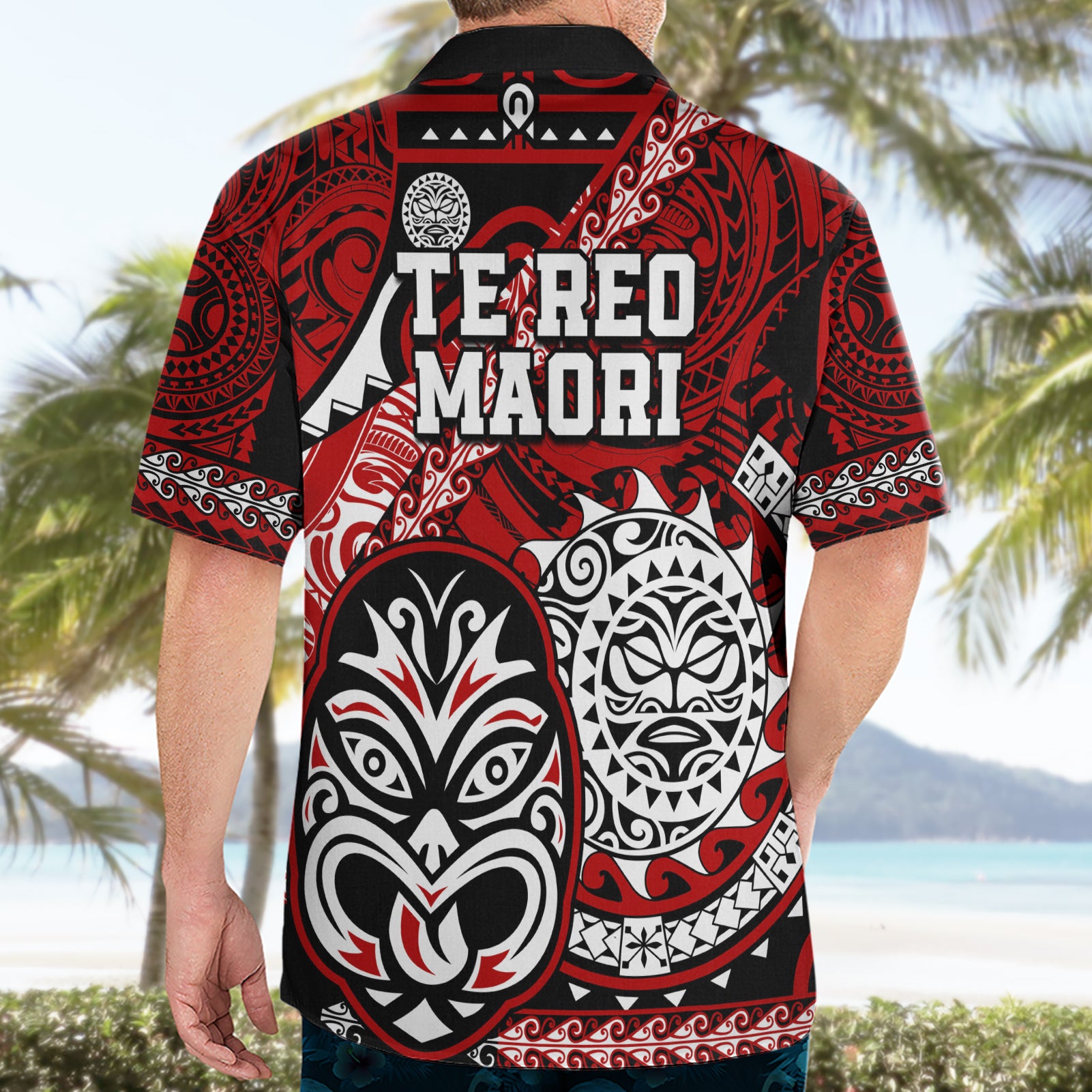 Te Reo Maori New Zealand Hawaiian Shirt Aotearoa Kia Haka Maori Tribal Tattoo Red Style - Vibe Hoodie Shop
