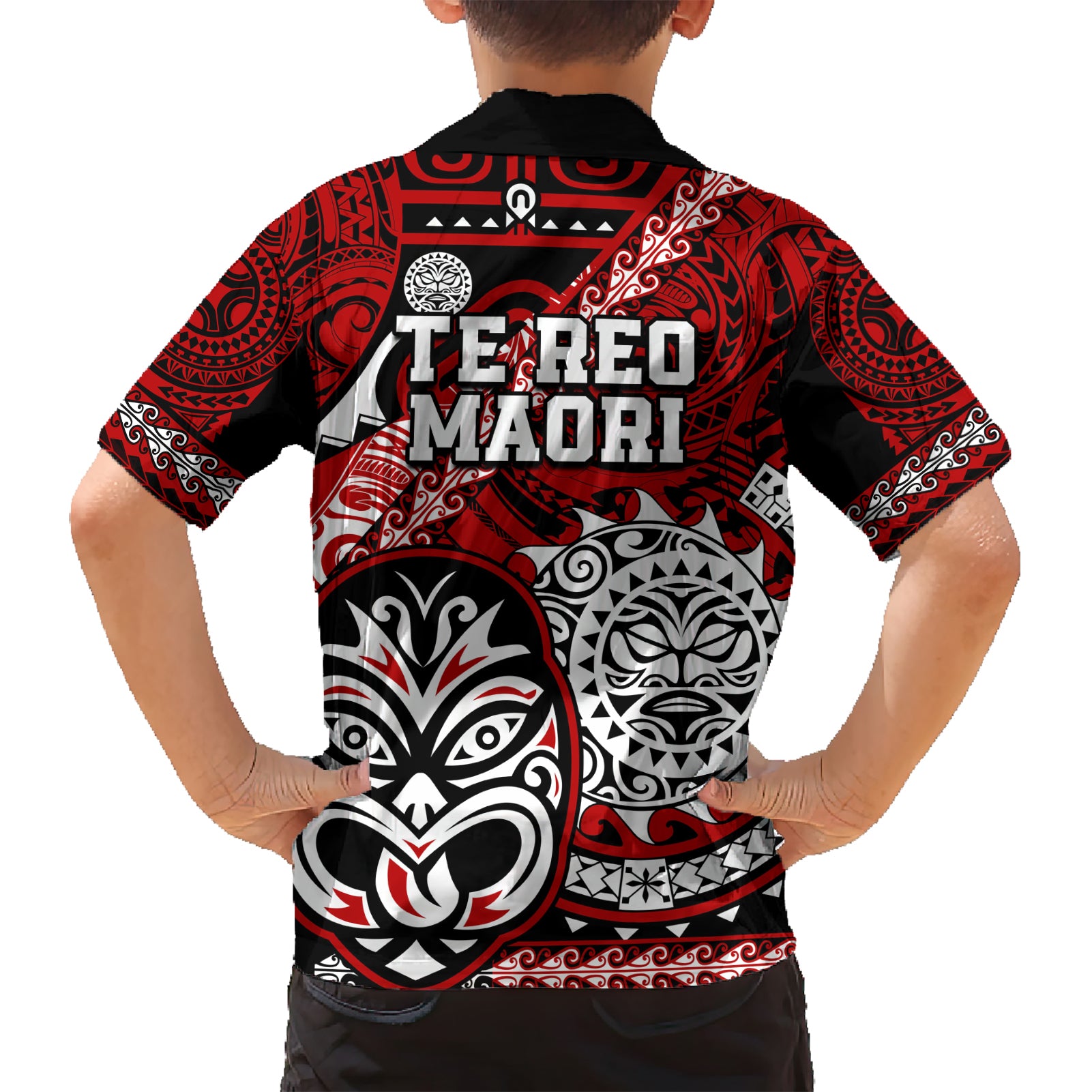 Te Reo Maori New Zealand Hawaiian Shirt Aotearoa Kia Haka Maori Tribal Tattoo Red Style - Vibe Hoodie Shop