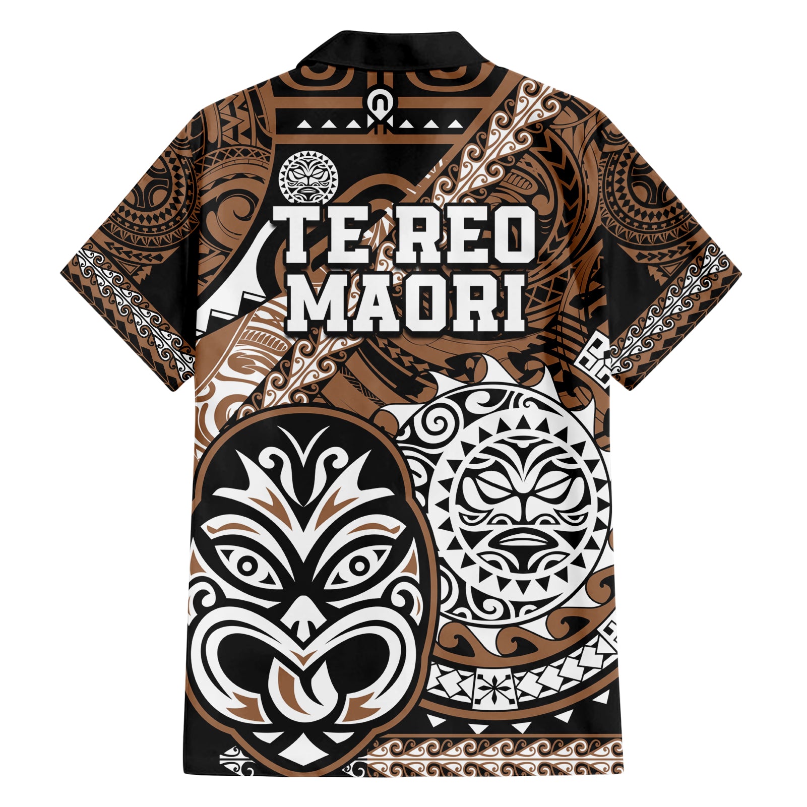 Te Reo Maori New Zealand Hawaiian Shirt Aotearoa Kia Haka Maori Tribal Tattoo Gold Style - Vibe Hoodie Shop