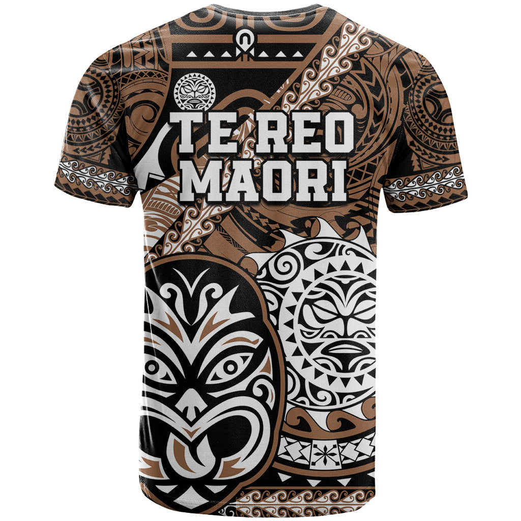 Te Reo Maori New Zealand T Shirt Aotearoa Kia Haka Maori Tribal Tattoo Gold Style LT9 - Vibe Hoodie Shop