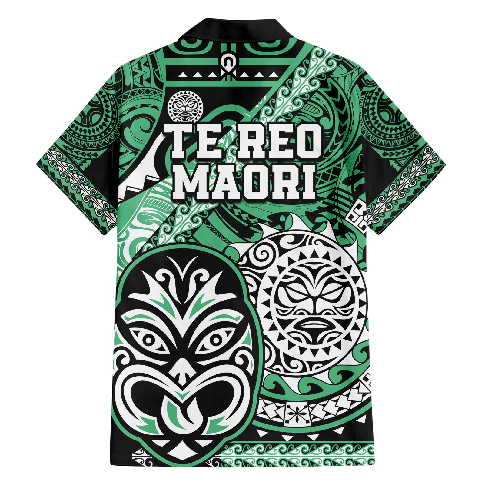 Te Reo Maori New Zealand Hawaiian Shirt Aotearoa Kia Haka Maori Tribal Tattoo Green Style - Vibe Hoodie Shop