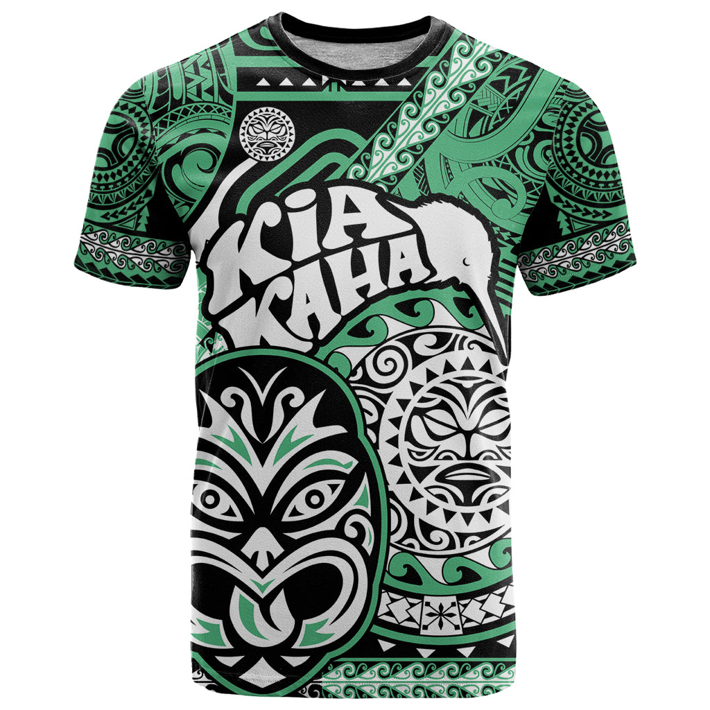 Te Reo Maori New Zealand T Shirt Aotearoa Kia Haka Maori Tribal Tattoo Green Style LT9 - Vibe Hoodie Shop