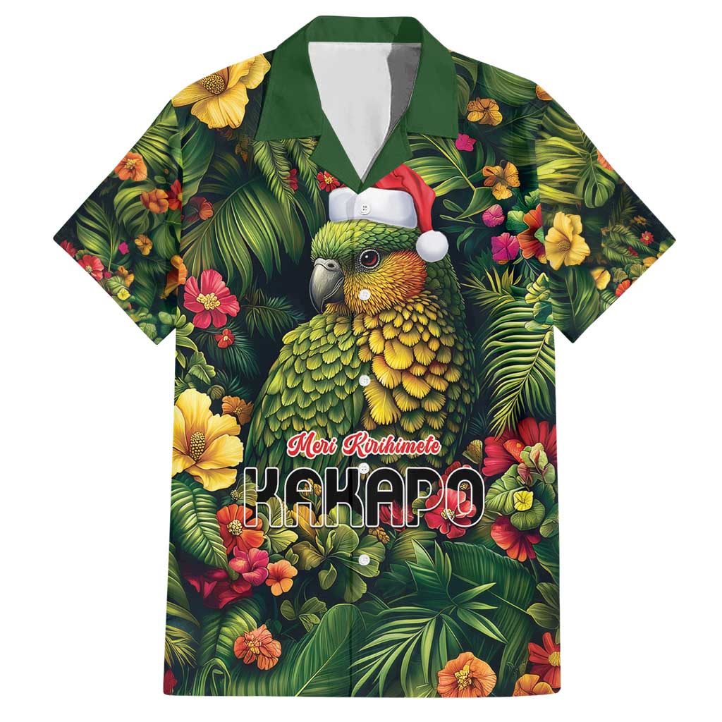 Meri Kirihimete Kakapo Hawaiian Shirt New Zealand Christmas with Tropical Vibe - Vibe Hoodie Shop