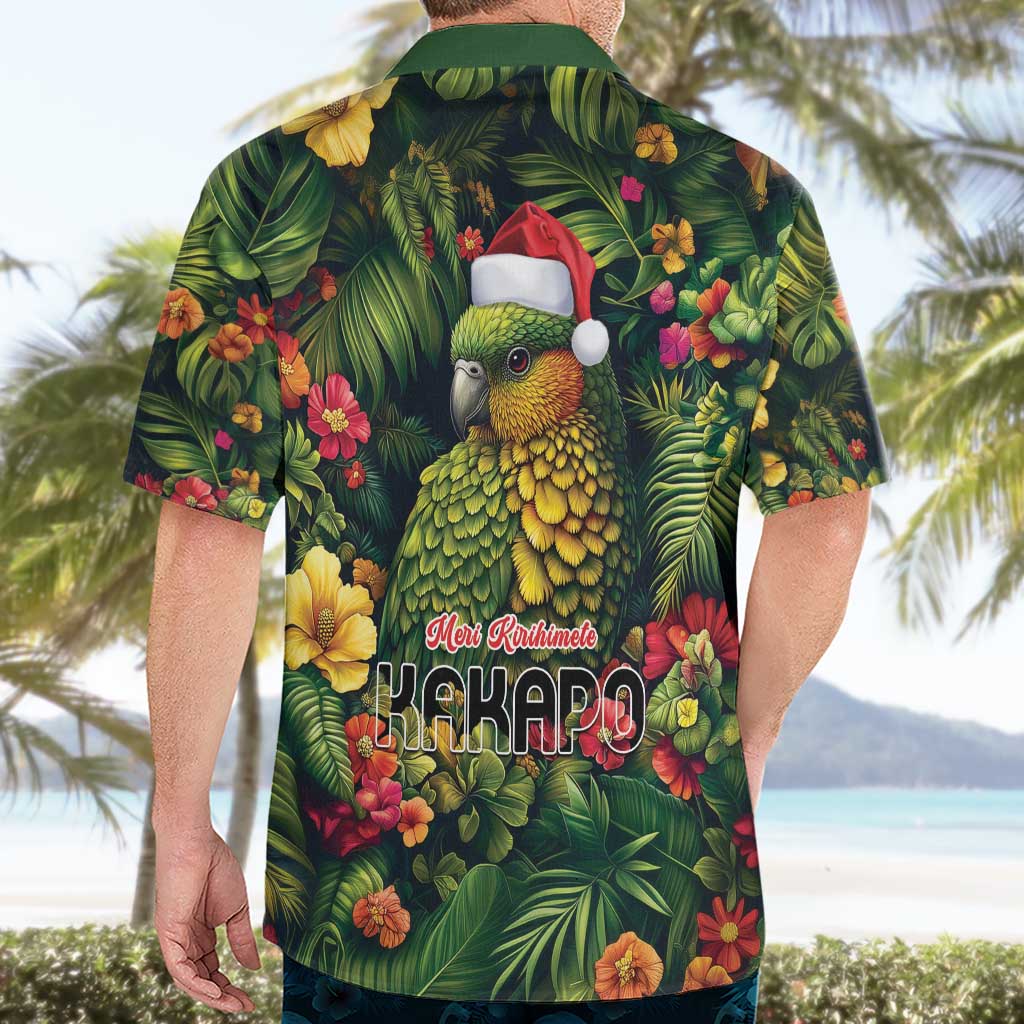 Meri Kirihimete Kakapo Hawaiian Shirt New Zealand Christmas with Tropical Vibe - Vibe Hoodie Shop