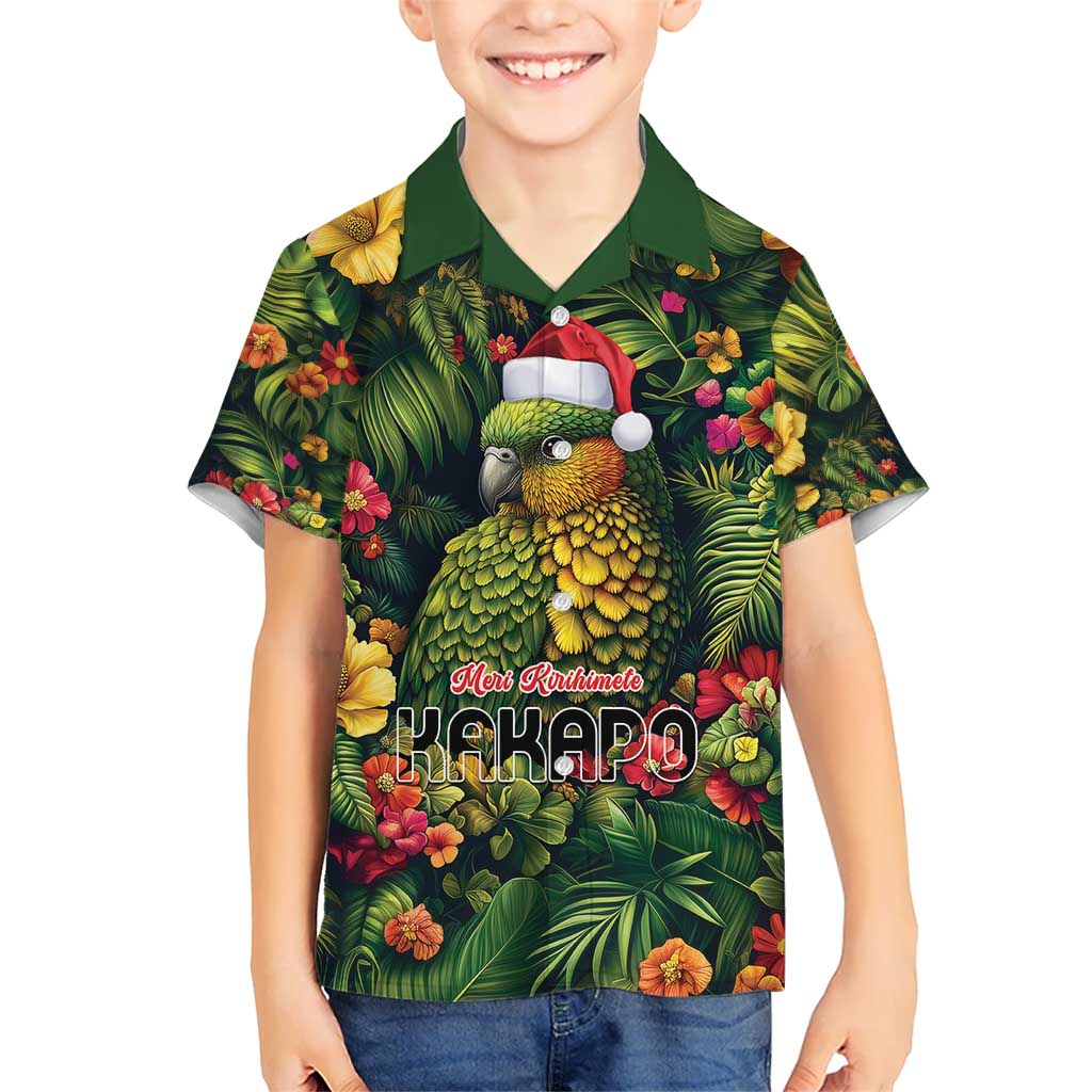 Meri Kirihimete Kakapo Hawaiian Shirt New Zealand Christmas with Tropical Vibe - Vibe Hoodie Shop