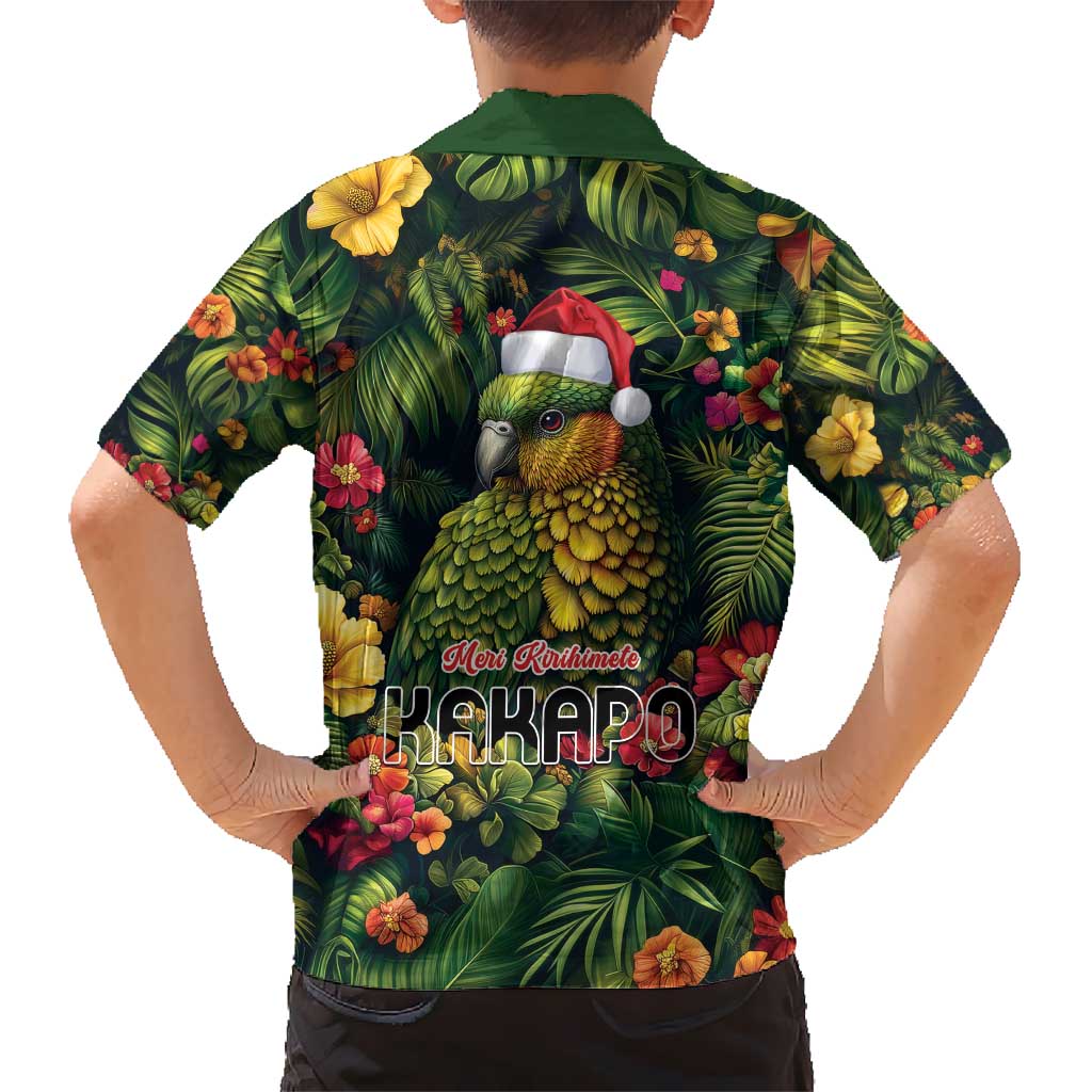 Meri Kirihimete Kakapo Hawaiian Shirt New Zealand Christmas with Tropical Vibe - Vibe Hoodie Shop