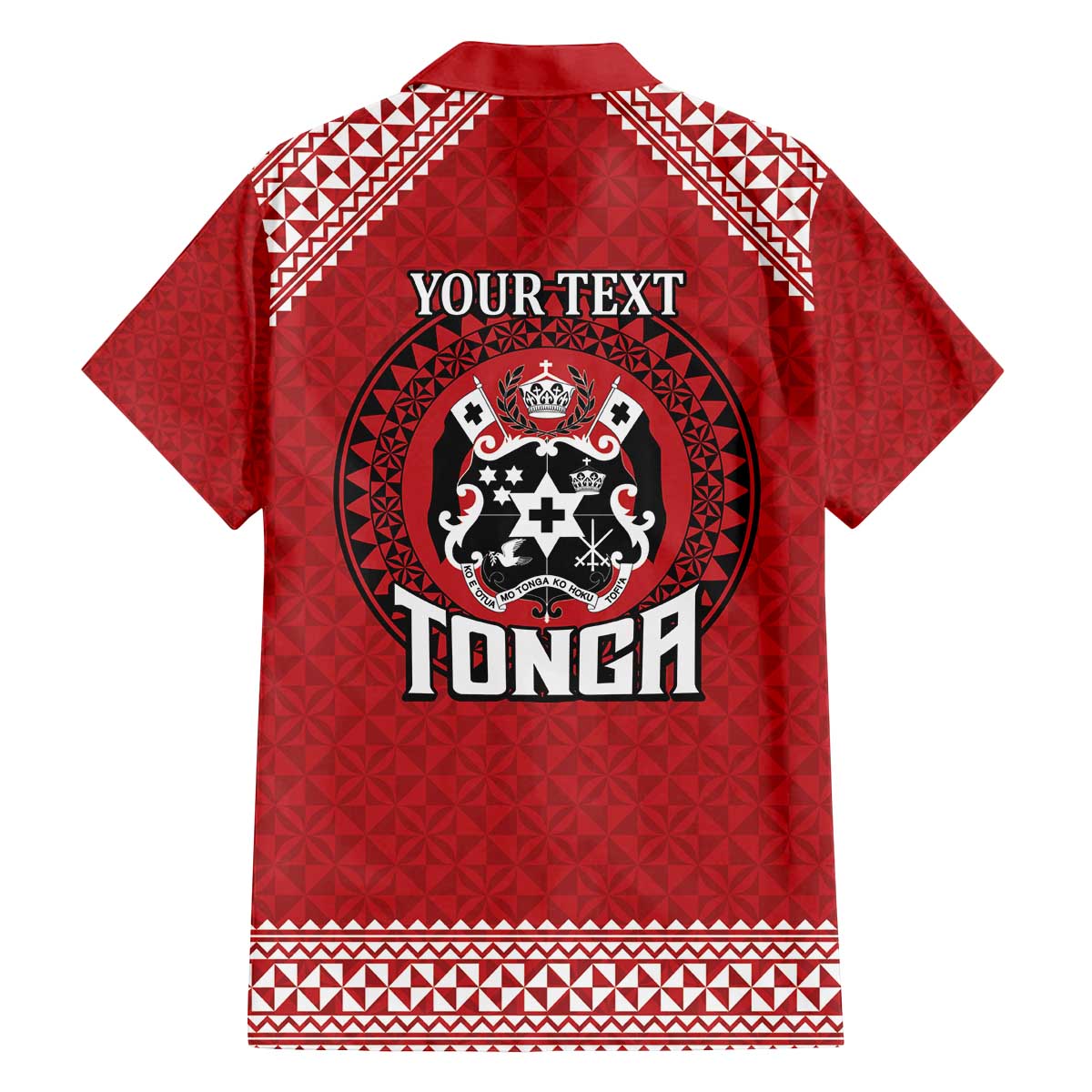 Tonga Rugby XIII Custom Family Matching Off The Shoulder Long Sleeve Dress and Hawaiian Shirt Mate Ma'a Tonga with Ngatu Pattern
