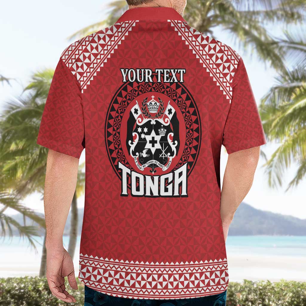 Tonga Rugby XIII Custom Hawaiian Shirt Mate Ma'a Tonga with Ngatu Pattern - Vibe Hoodie Shop